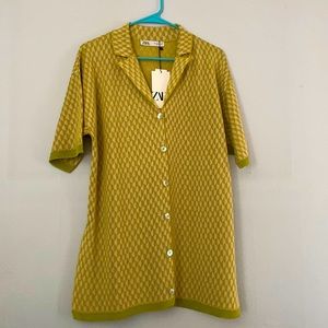 NWT Zara Jacquard Knit Tunic Size Medium